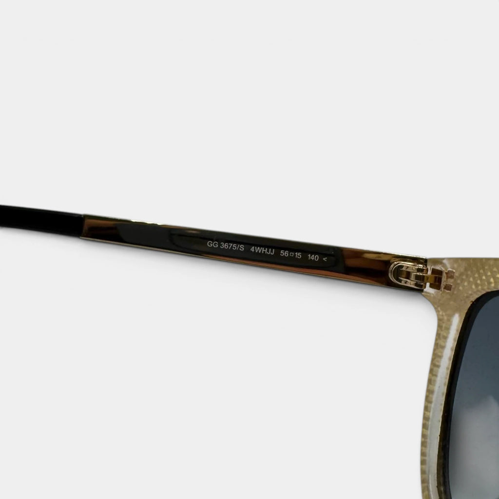 Gucci 2015 Gold Square Frame Sunglasses