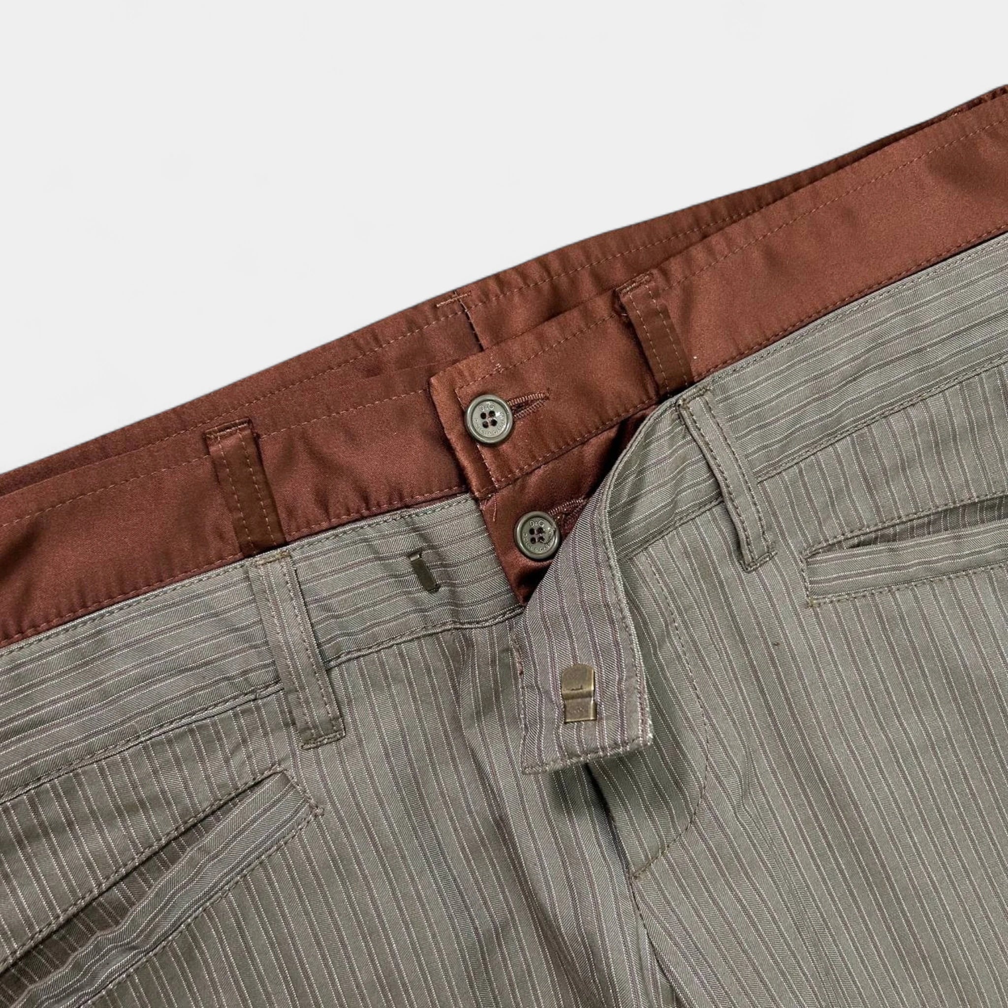 Dolce & Gabbana Double Waist Suit Pants