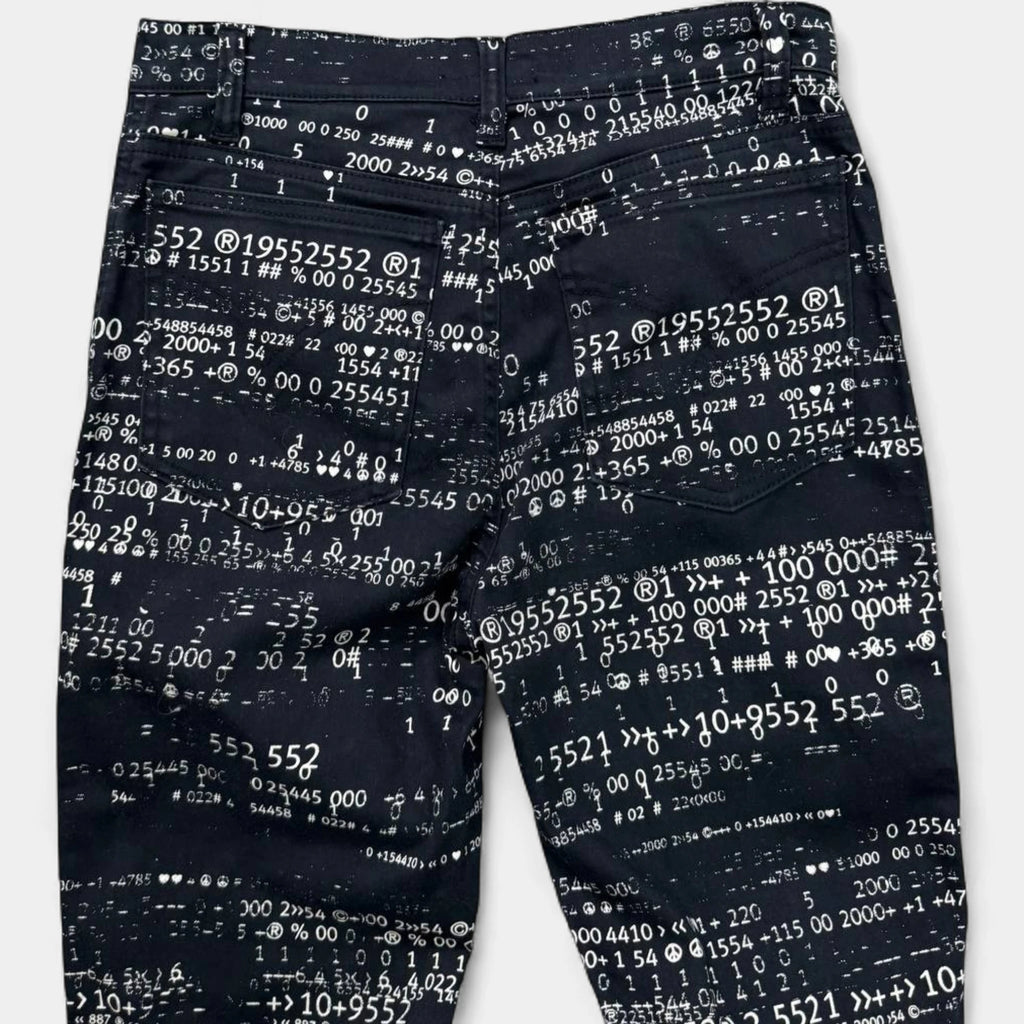 Moschino Numbers Print Skinny Pants