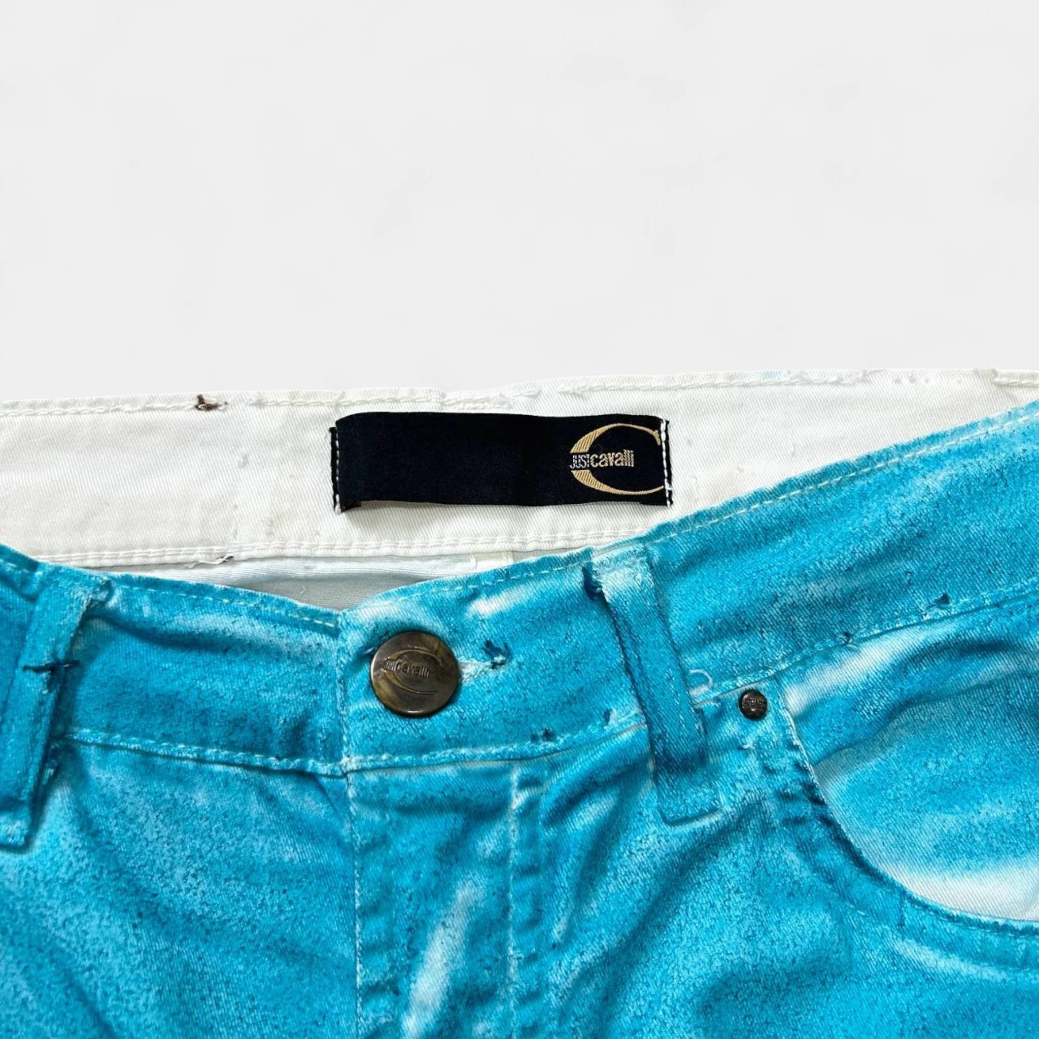 Just Cavalli Flared Blue Denim Jeans