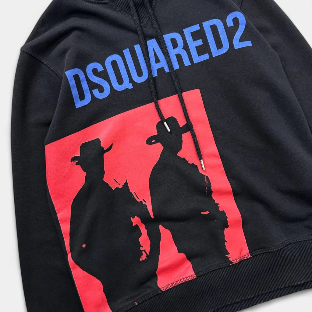 Dsquared2 Western Graphic Black Hoodie