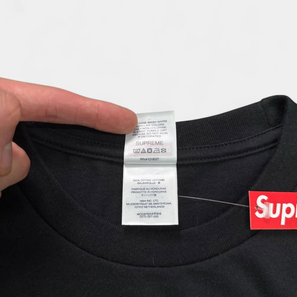 Supreme SS26 Arabic Box Logo Black T-Shirt