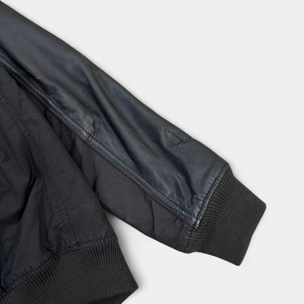 Armani Jeans Nylon Leather Cargo Jacket