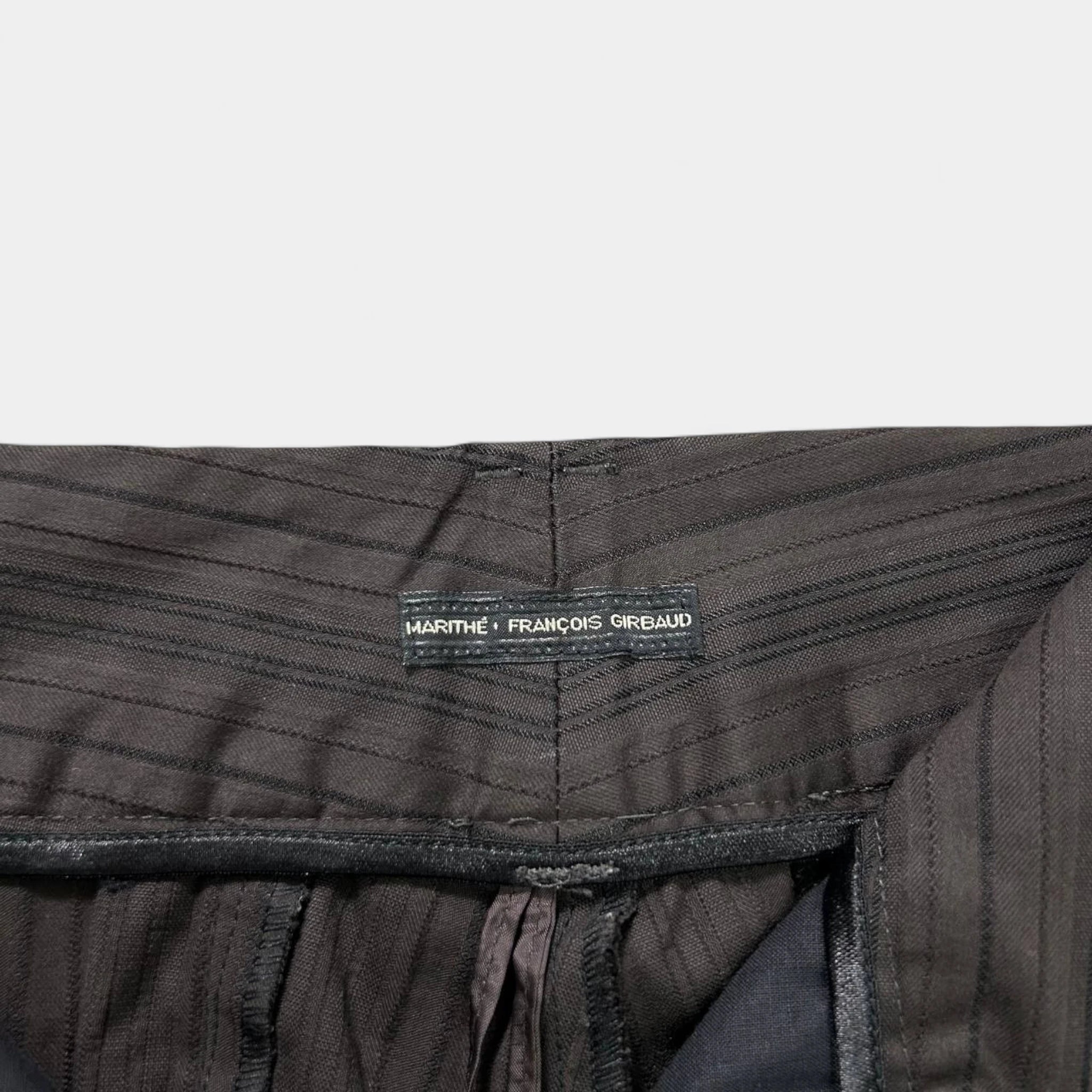 Marithé + François Girbaud Striped Flared Pants