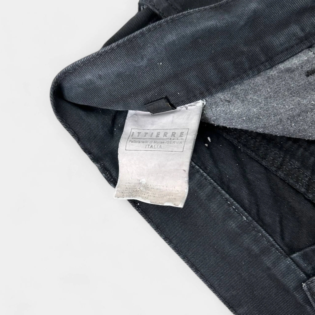 Just Cavalli Gold Zippers Straight Leg Pants