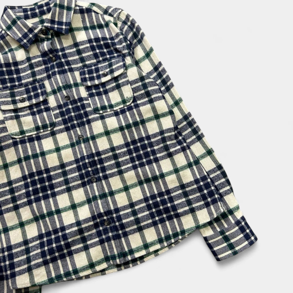 A.P.C. Alpaca Wool Plaid Button Shirt