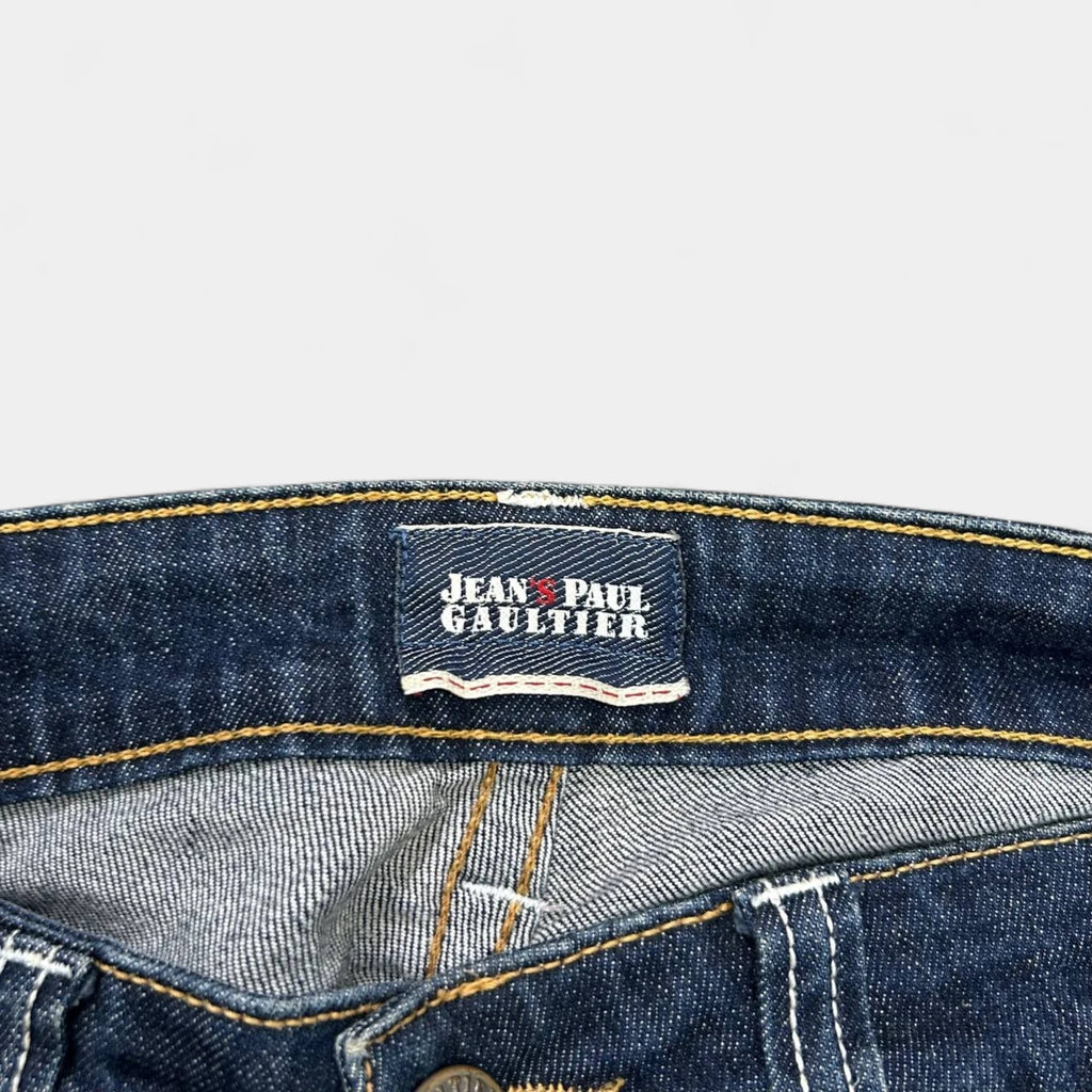 Jean Paul Gaultier Graphic Blue Denim Jeans