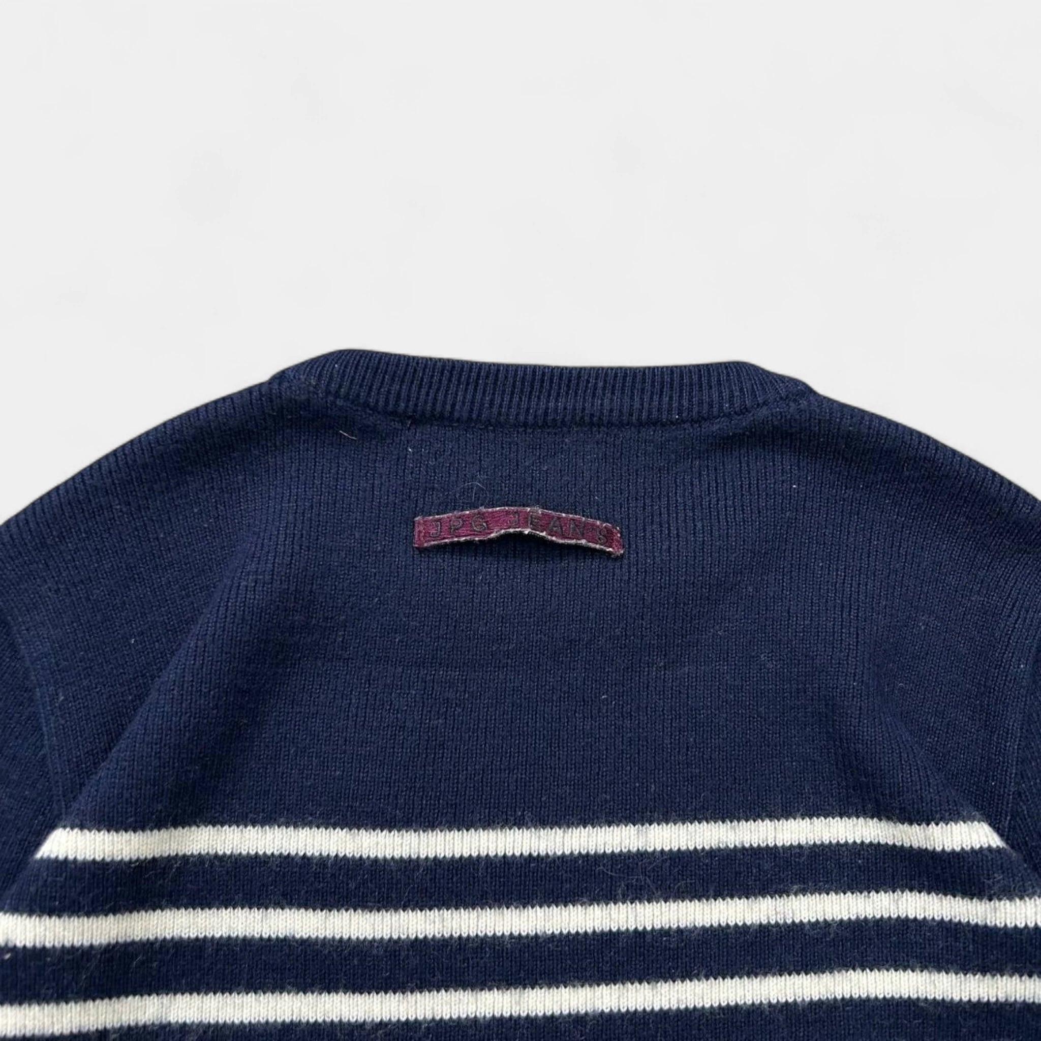 Jean Paul Gaultier 1990s Classic Navy White Striped Jersey