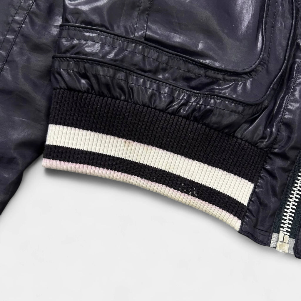 Dolce & Gabbana Light Nylon Purple Bomber Jacket
