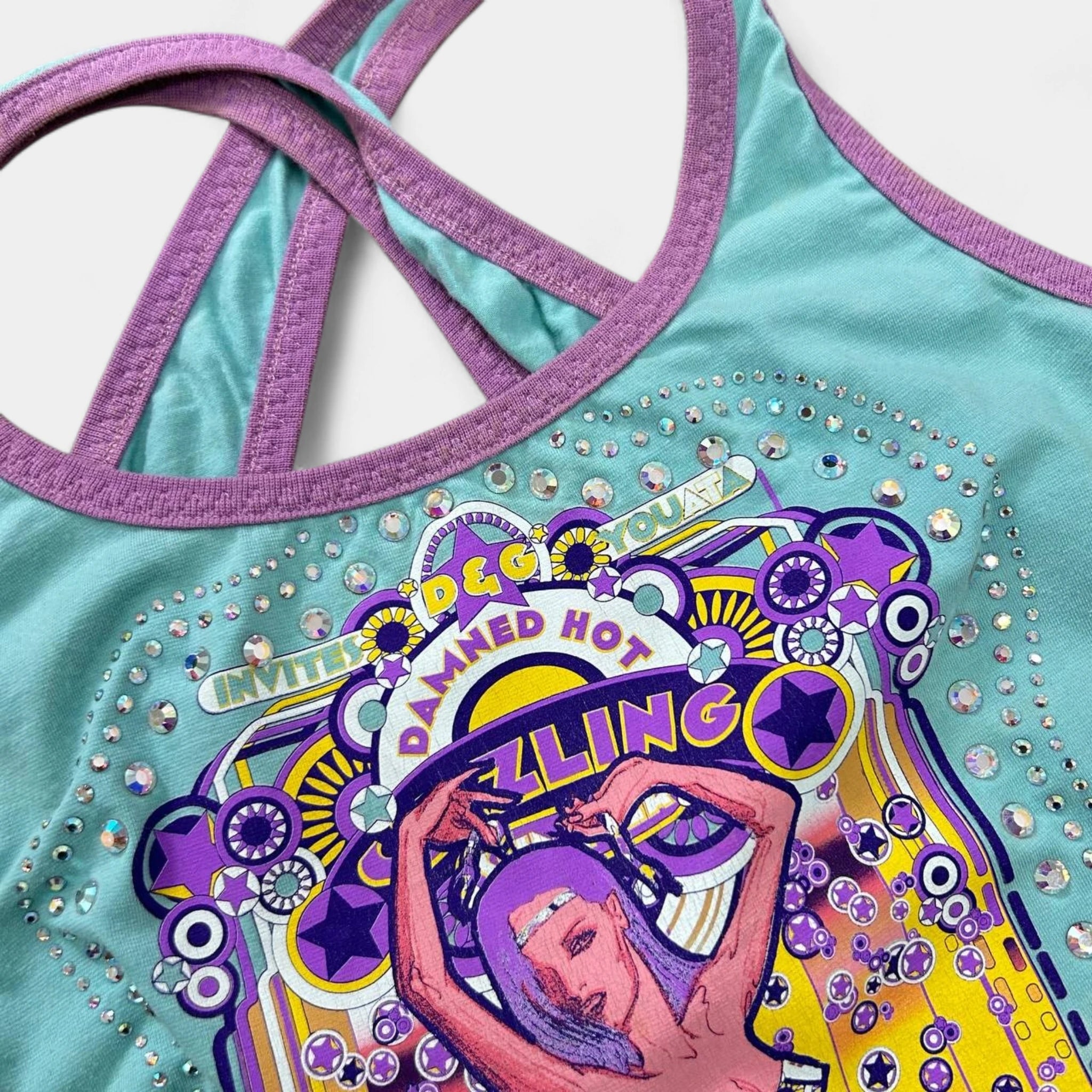 2000's Dolce & Gabbana "Motorway of Love" Graphic Tank Top