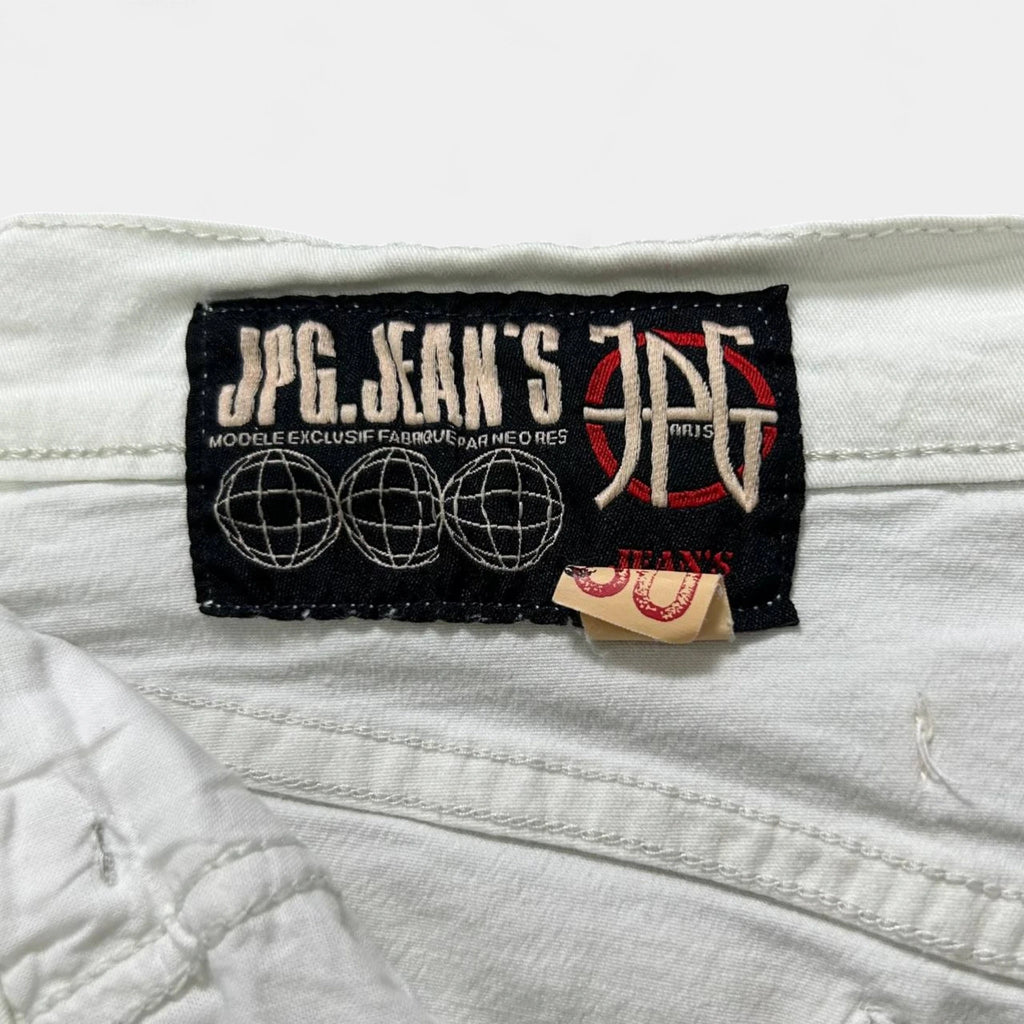 Jean Paul Gaultier White Skinny Straight Leg Pants