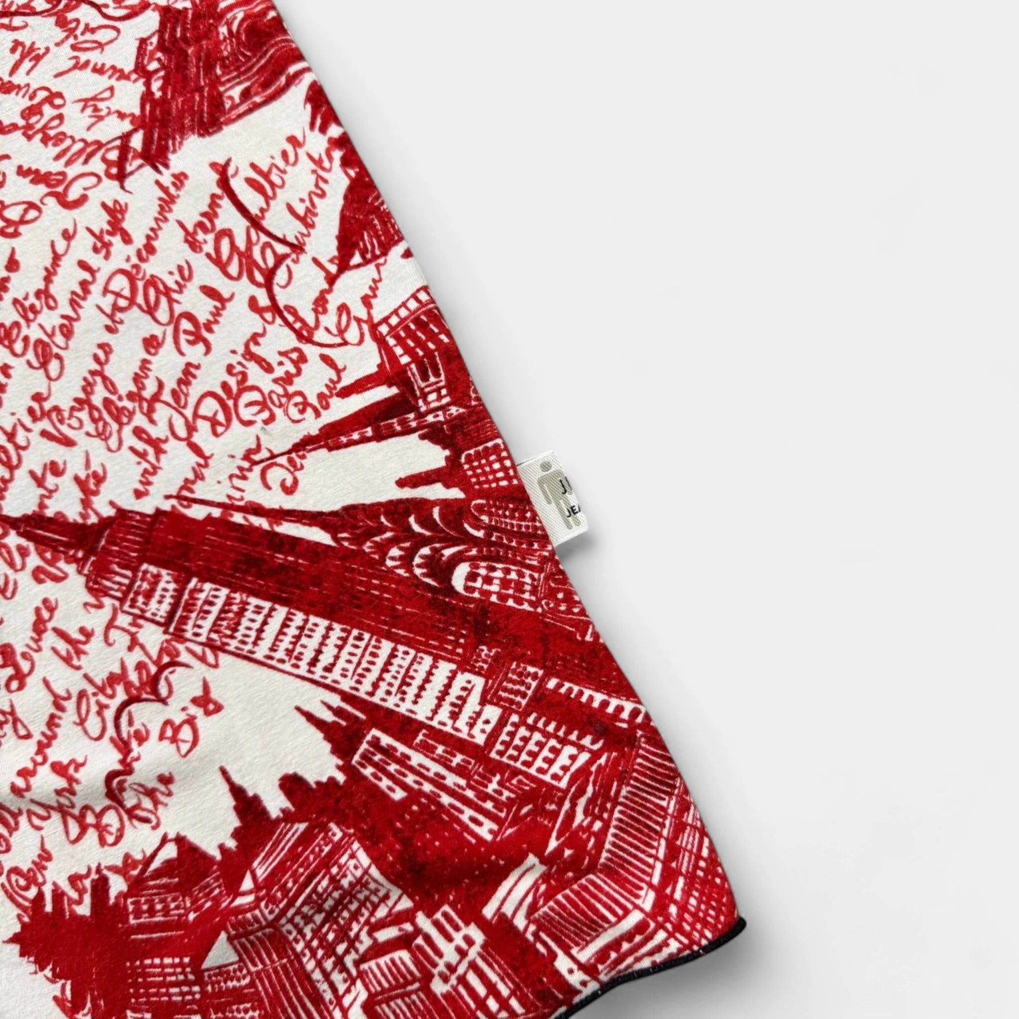 Jean Paul Gaultier Red Calligraphy Tank Top