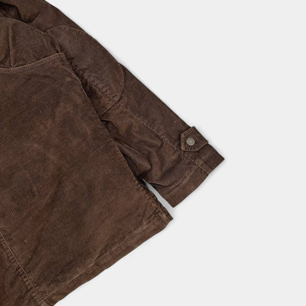 Dolce & Gabbana Corduroy Fur Brown Fur Jackets