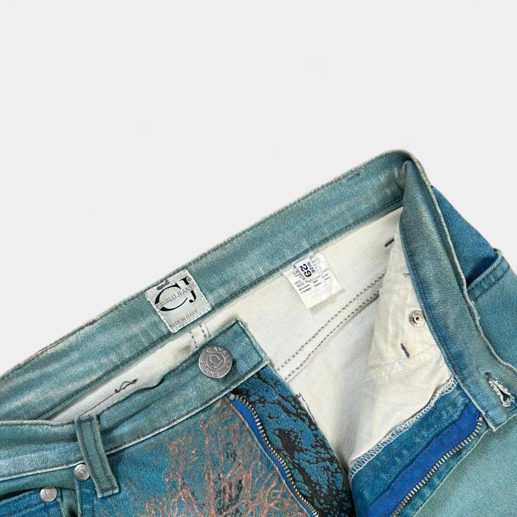 Cavalli 1998 Coral Reef Turquoise Jeans