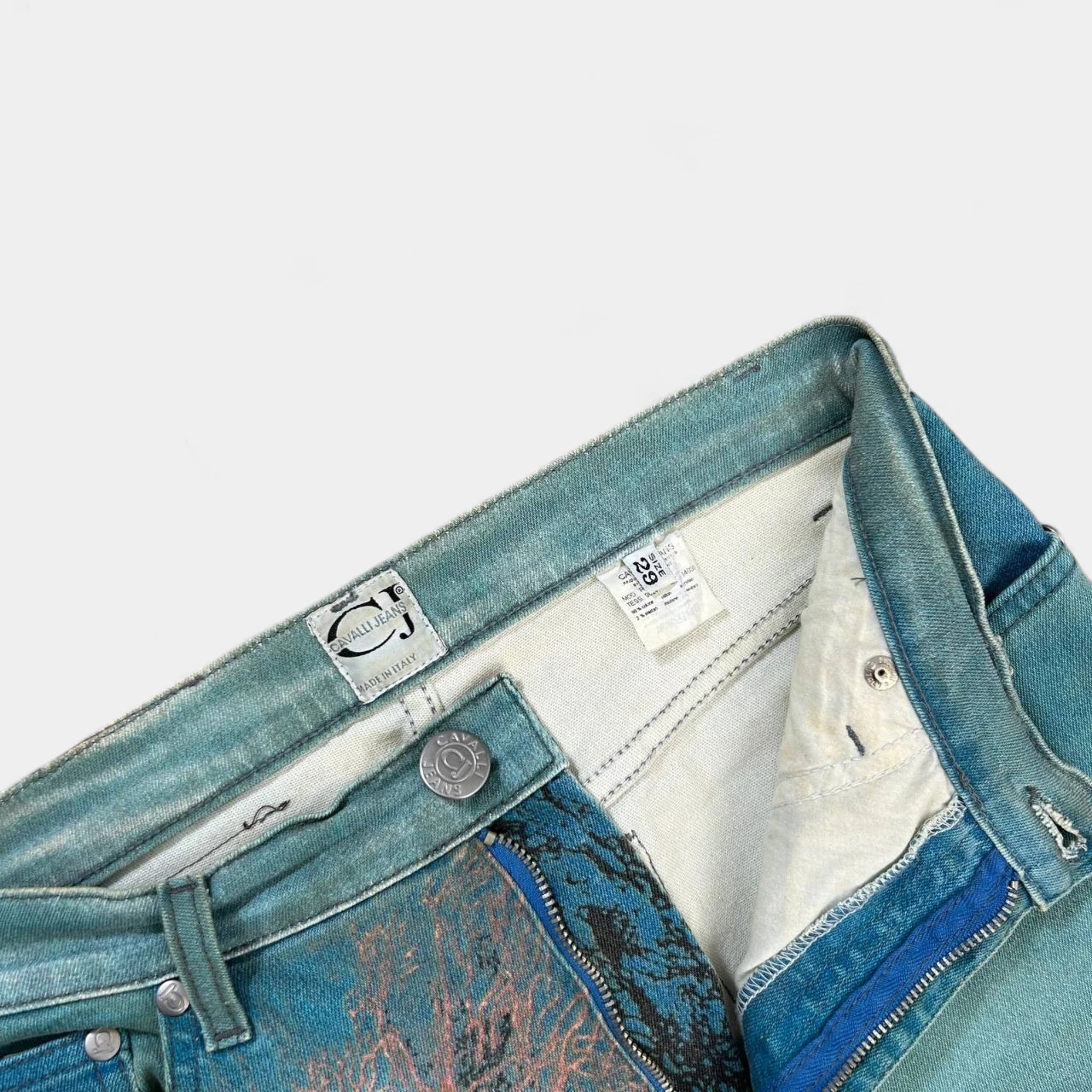 Cavalli 1998 Coral Reef Turquoise Jeans
