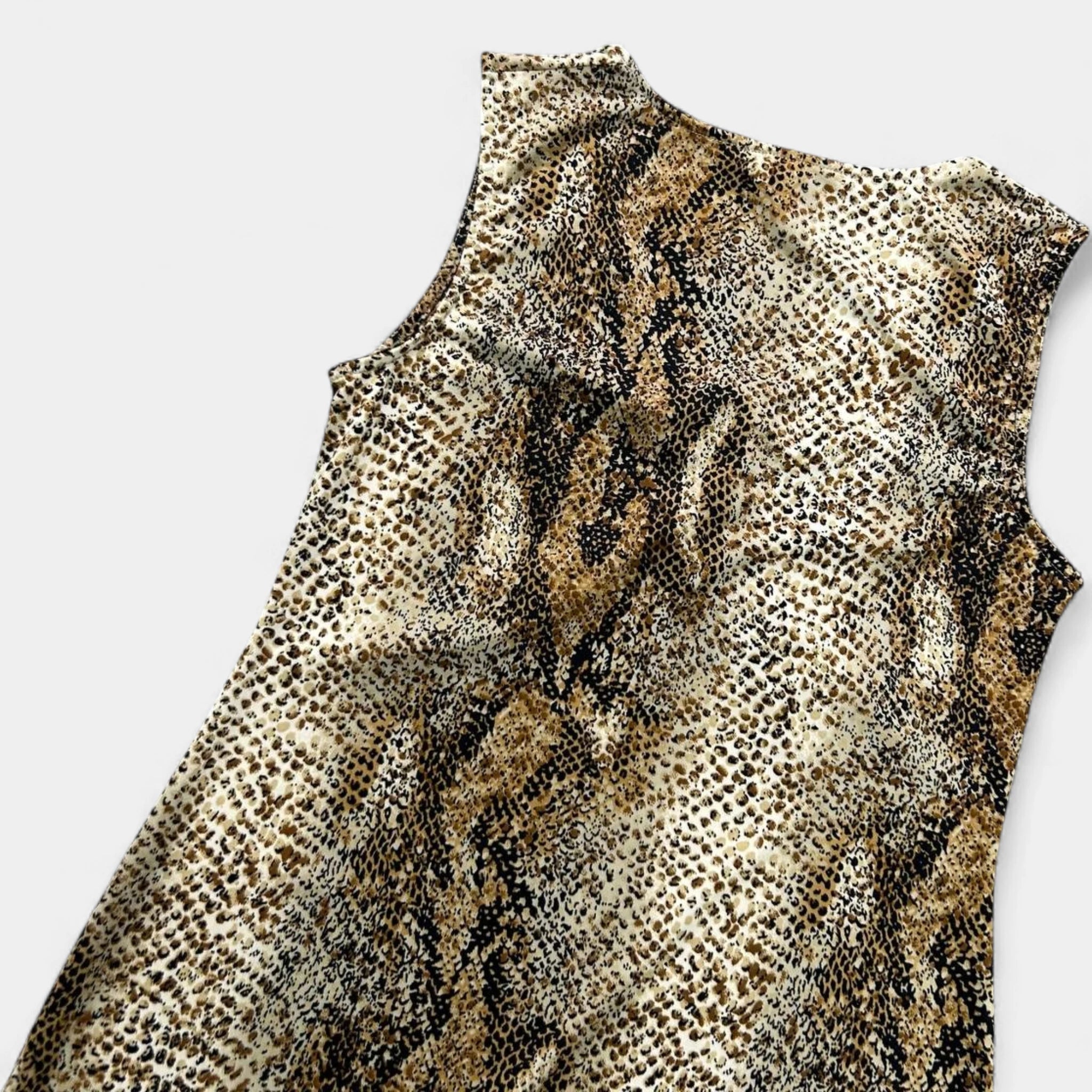 Roberto Cavalli 2005 Snakeskin Cocktail Dress