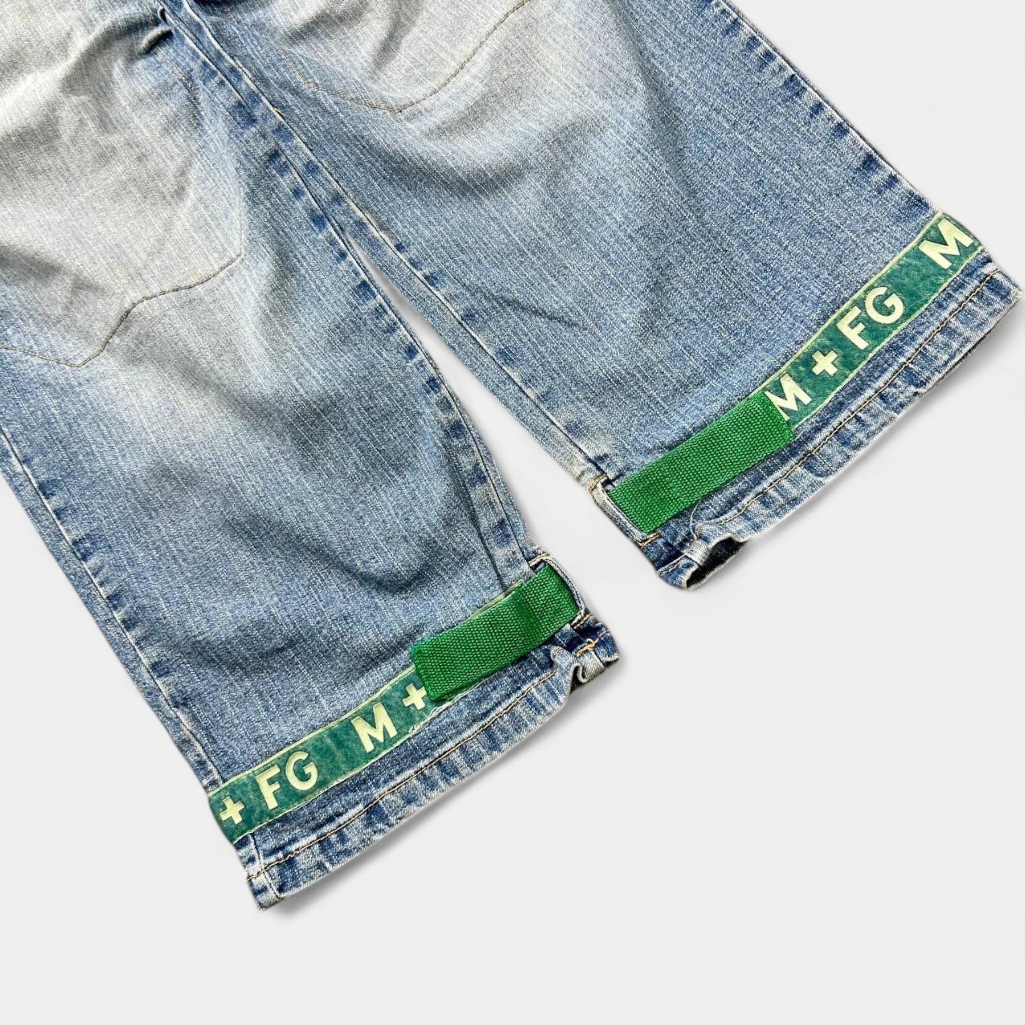 Marithé + François Girbaud Classic Light Blue Cargo Denim Pants