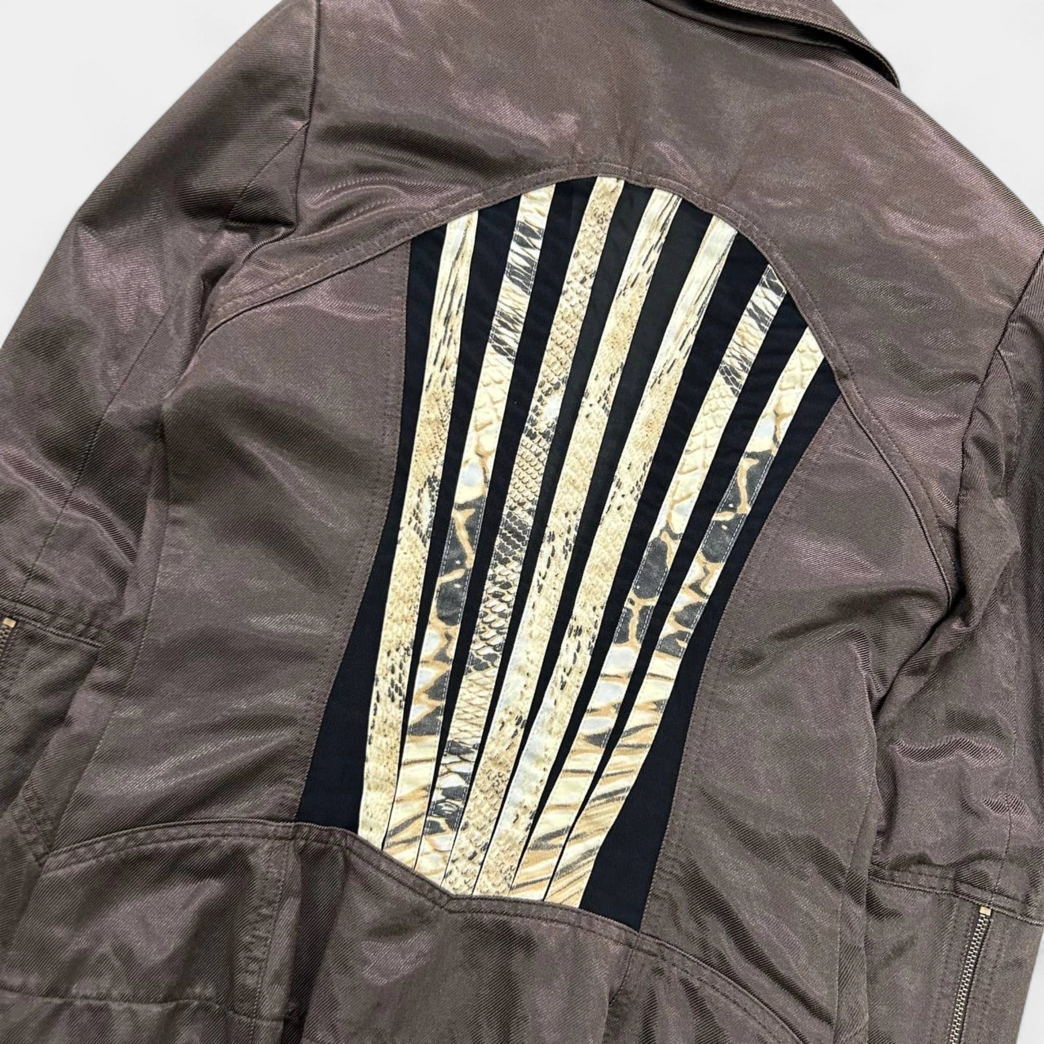 Just Cavalli 2000s Shiny Nylon Blazer Jacket