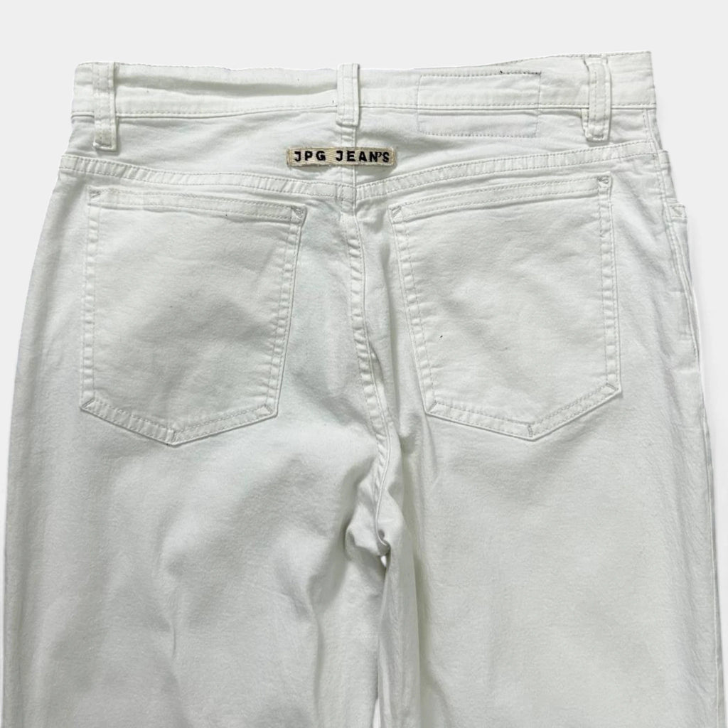 Jean Paul Gaultier White Skinny Straight Leg Pants