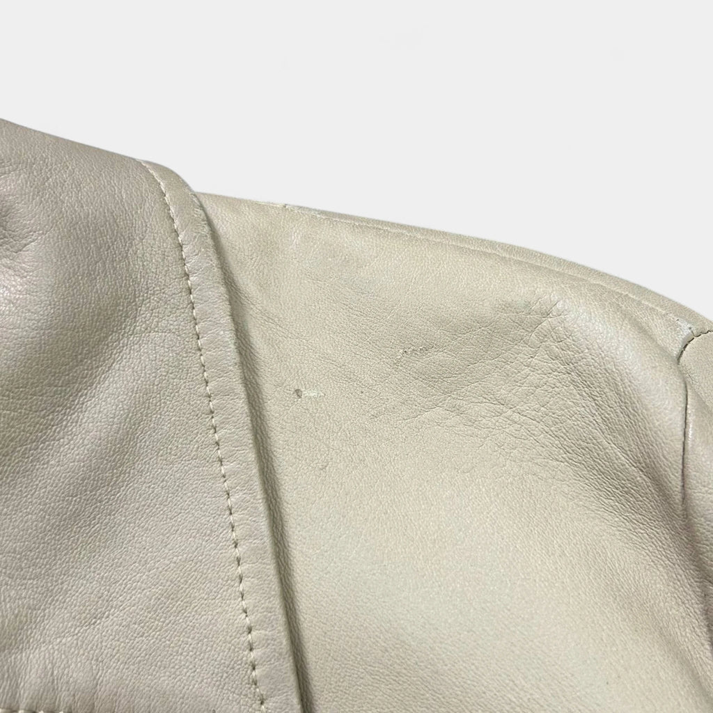 Dolce & Gabbana 1990s Beige Camel Leather Jacket