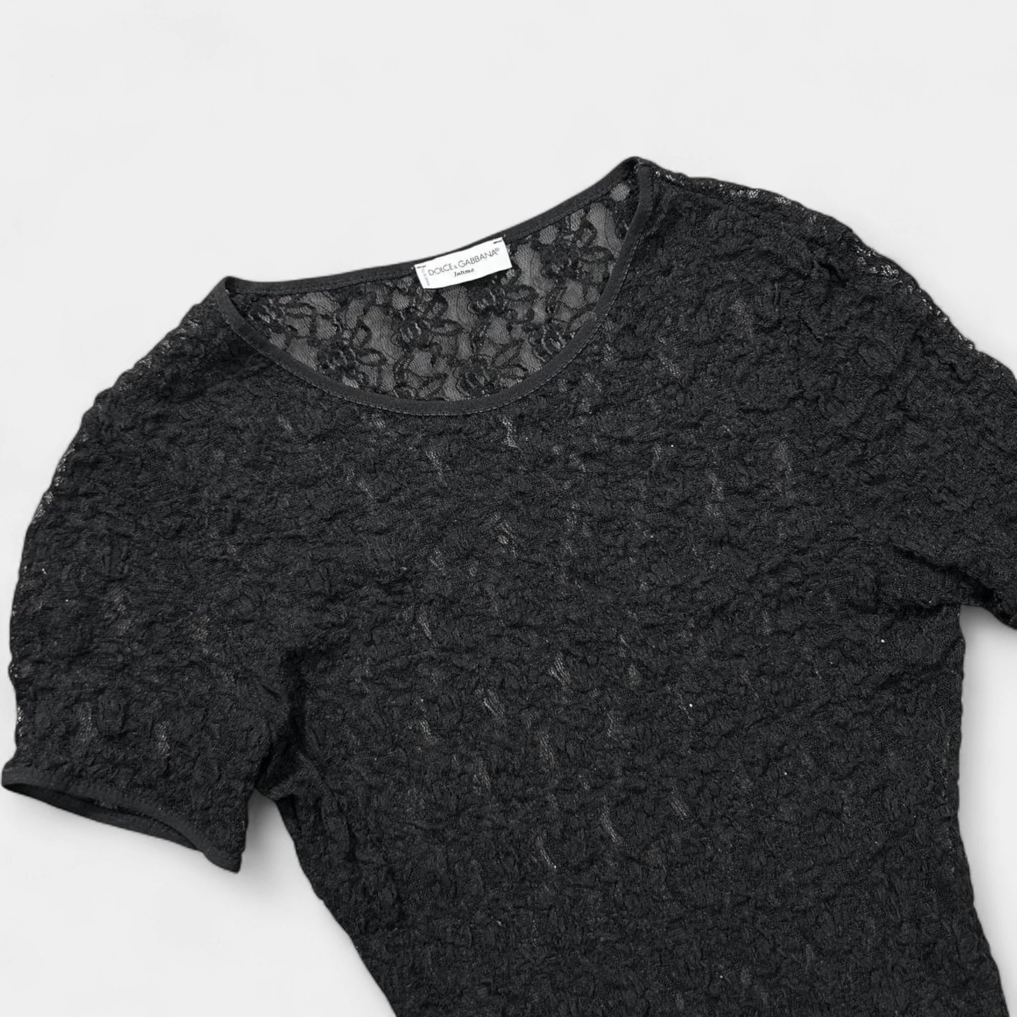 Dolce & Gabbana Intimo Elegant Black T-Shirt