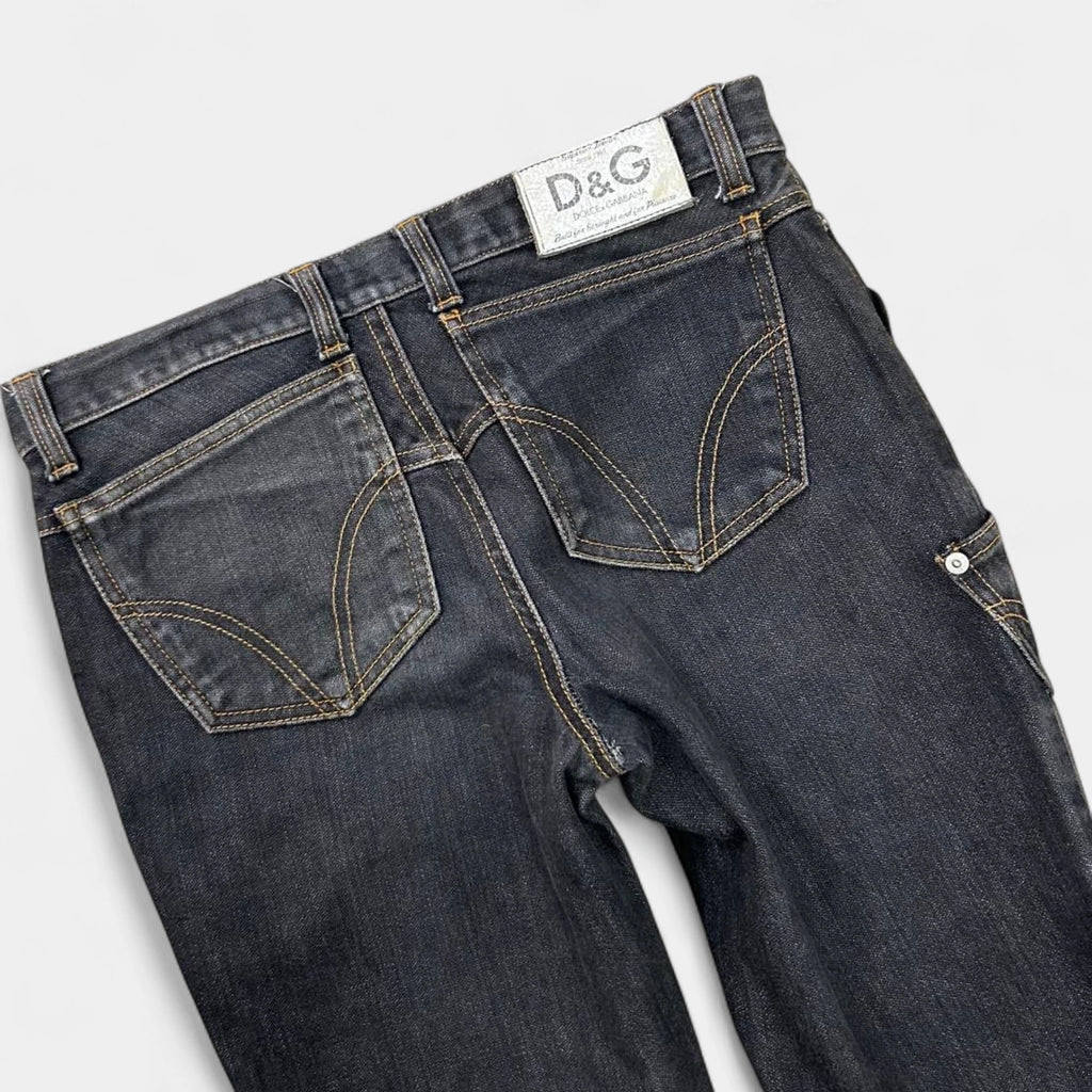 Dolce & Gabbana Asymmetric Pocket Denim Pants