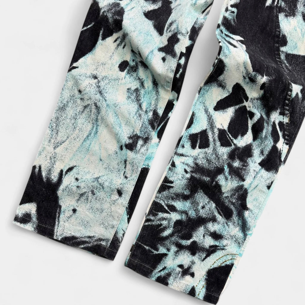 Just Cavalli Tie-Dye Acid-Wash Jeans