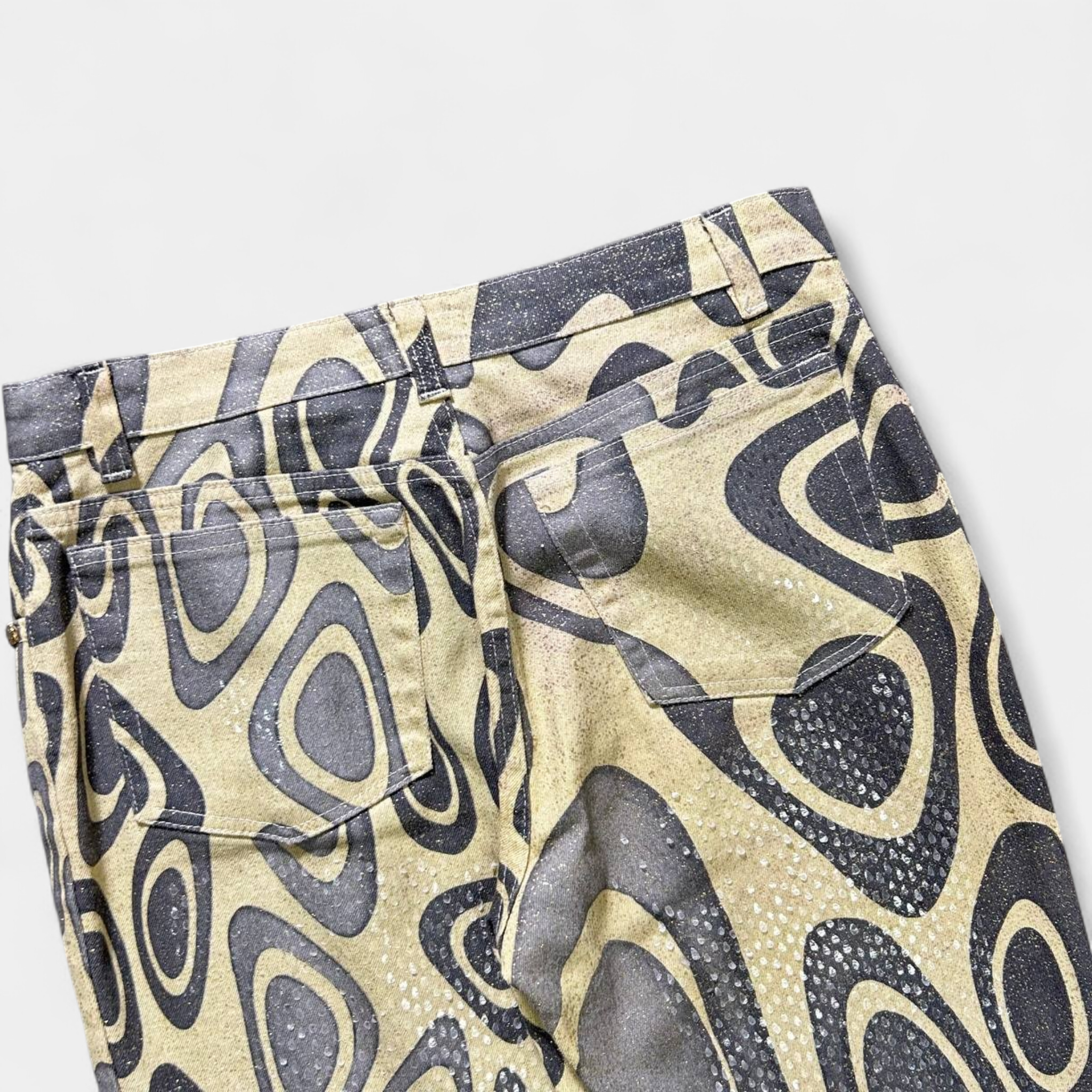 Roberto Cavalli Shiny Graphic Pants