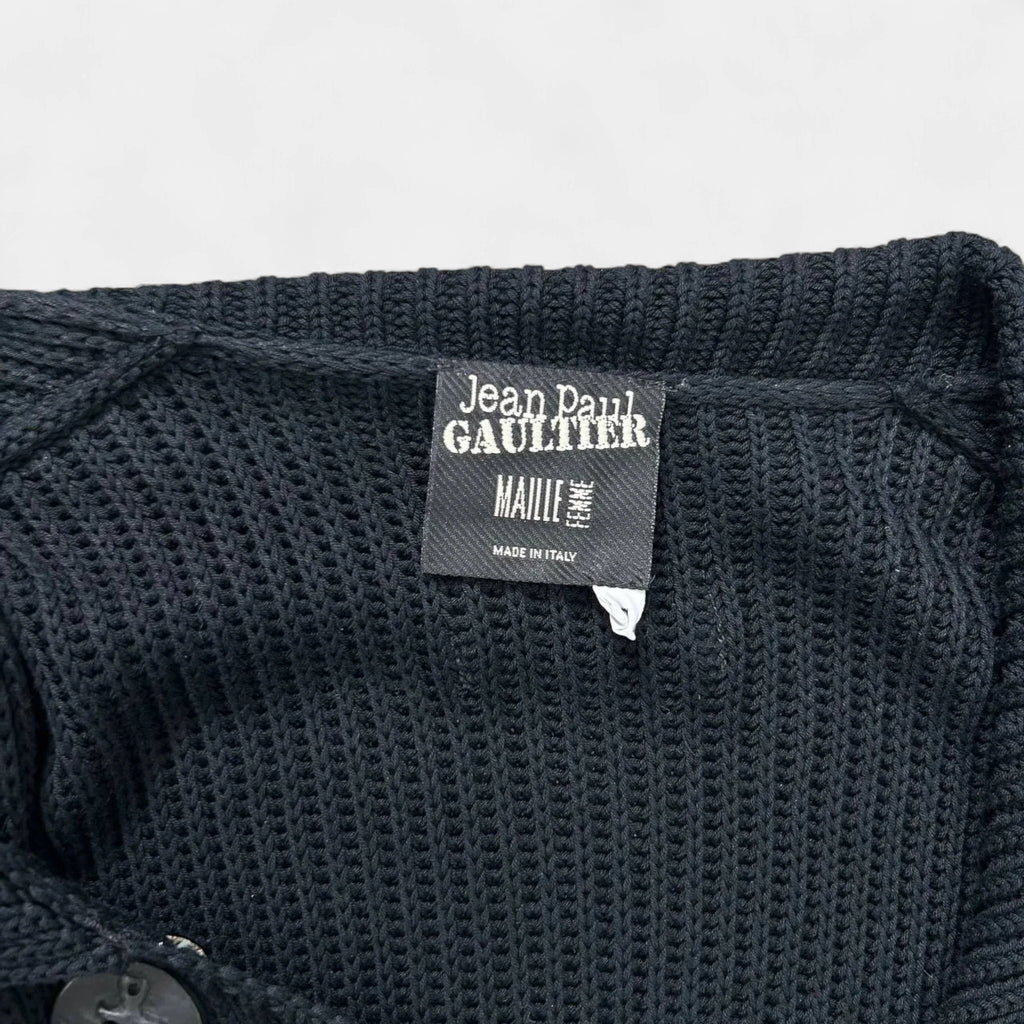 Jean Paul Gaultier Sleeveless Long Striped Cardigan