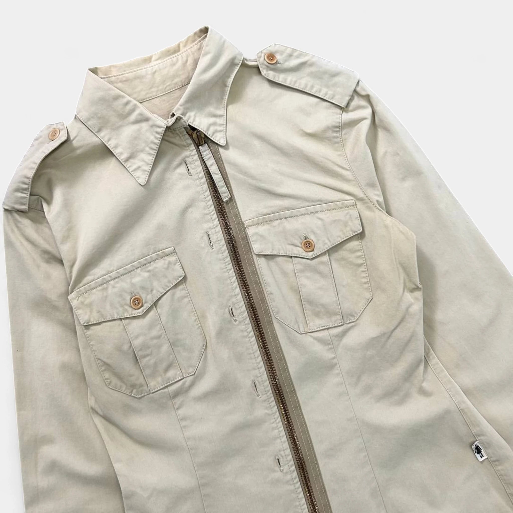 Jean Paul Gaultier Long Cargo Beige Shirt