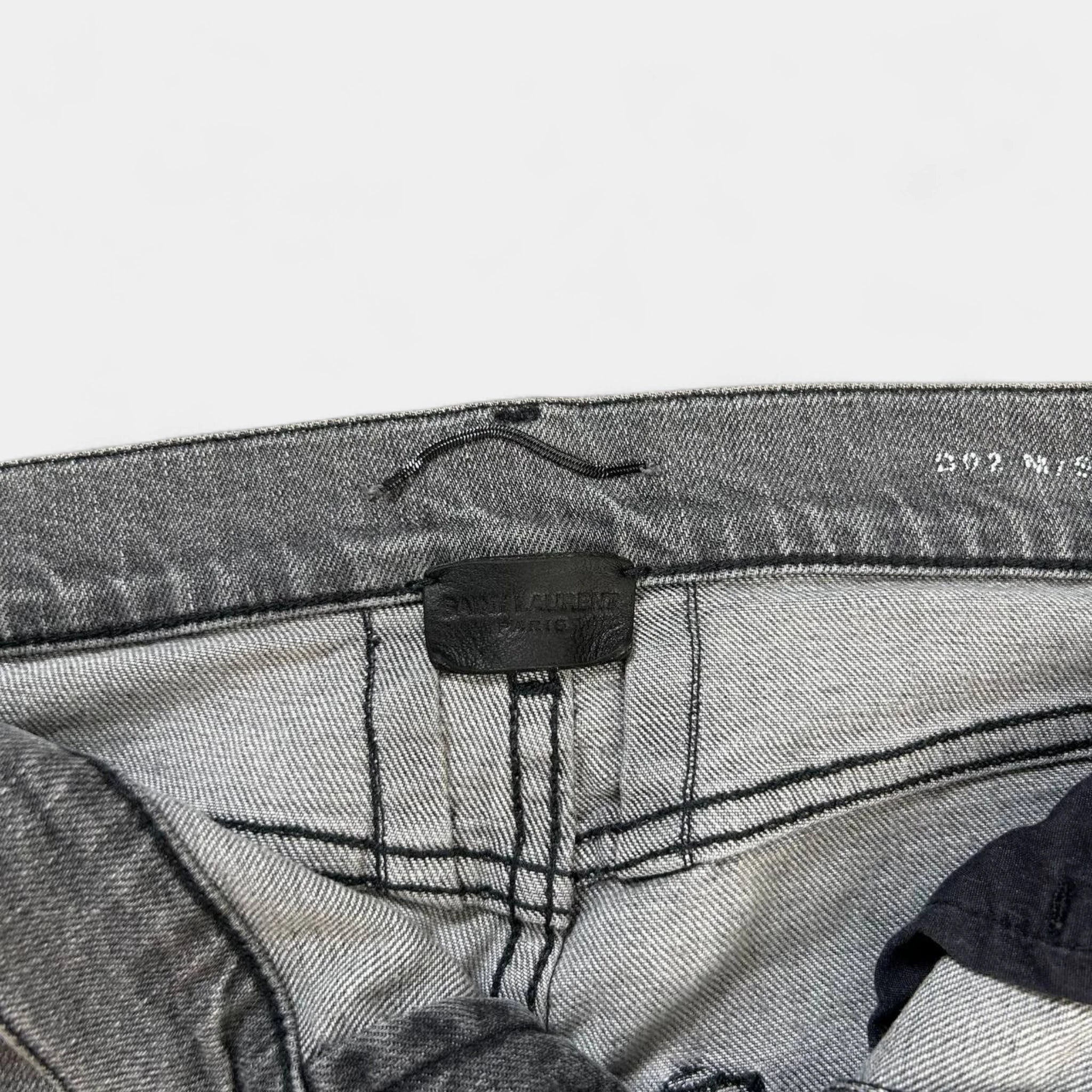 Saint Laurent Hedi Slimane2016 Grey Skinny Jeans