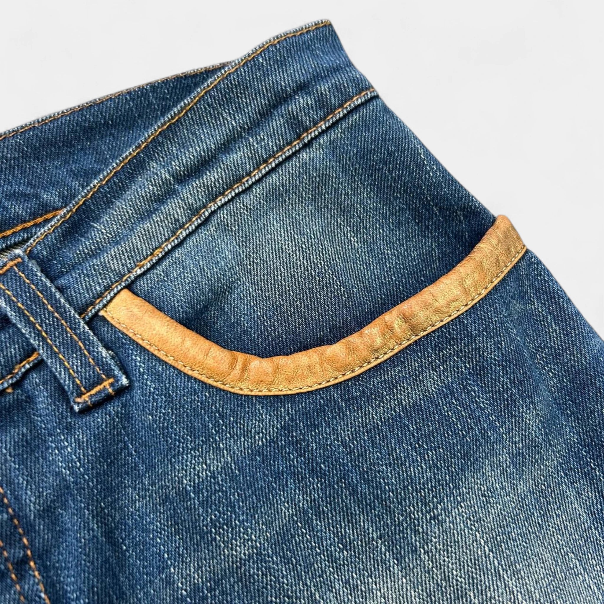Dolce & Gabbana Flared Blue Denim Jeans