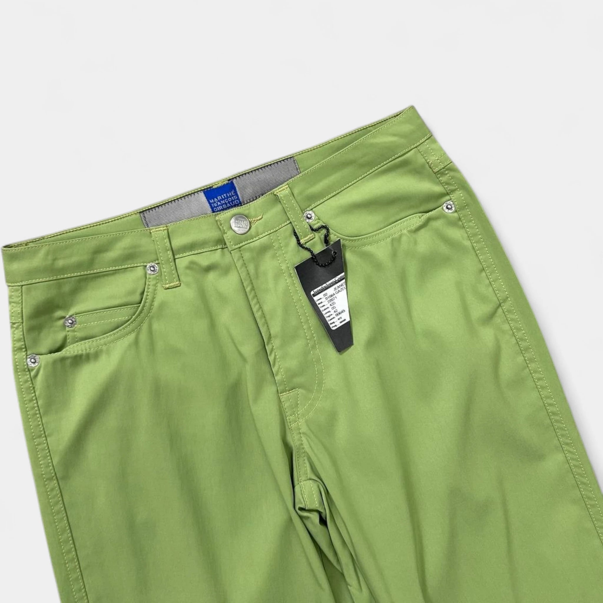Marithé + François Girbaud Technical Nylon Green Matcha Pants