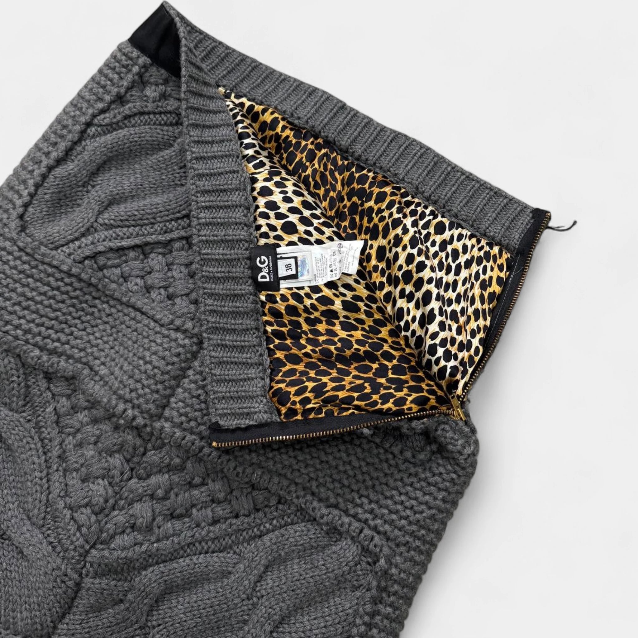 Dolce & Gabbana FW06 Grey Knit Skirt