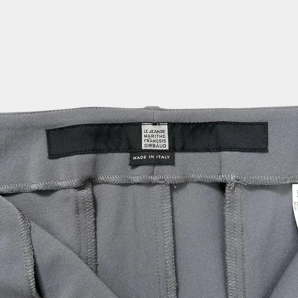 Marithé + François Girbaud Grey Nylon Straight Leg Pants