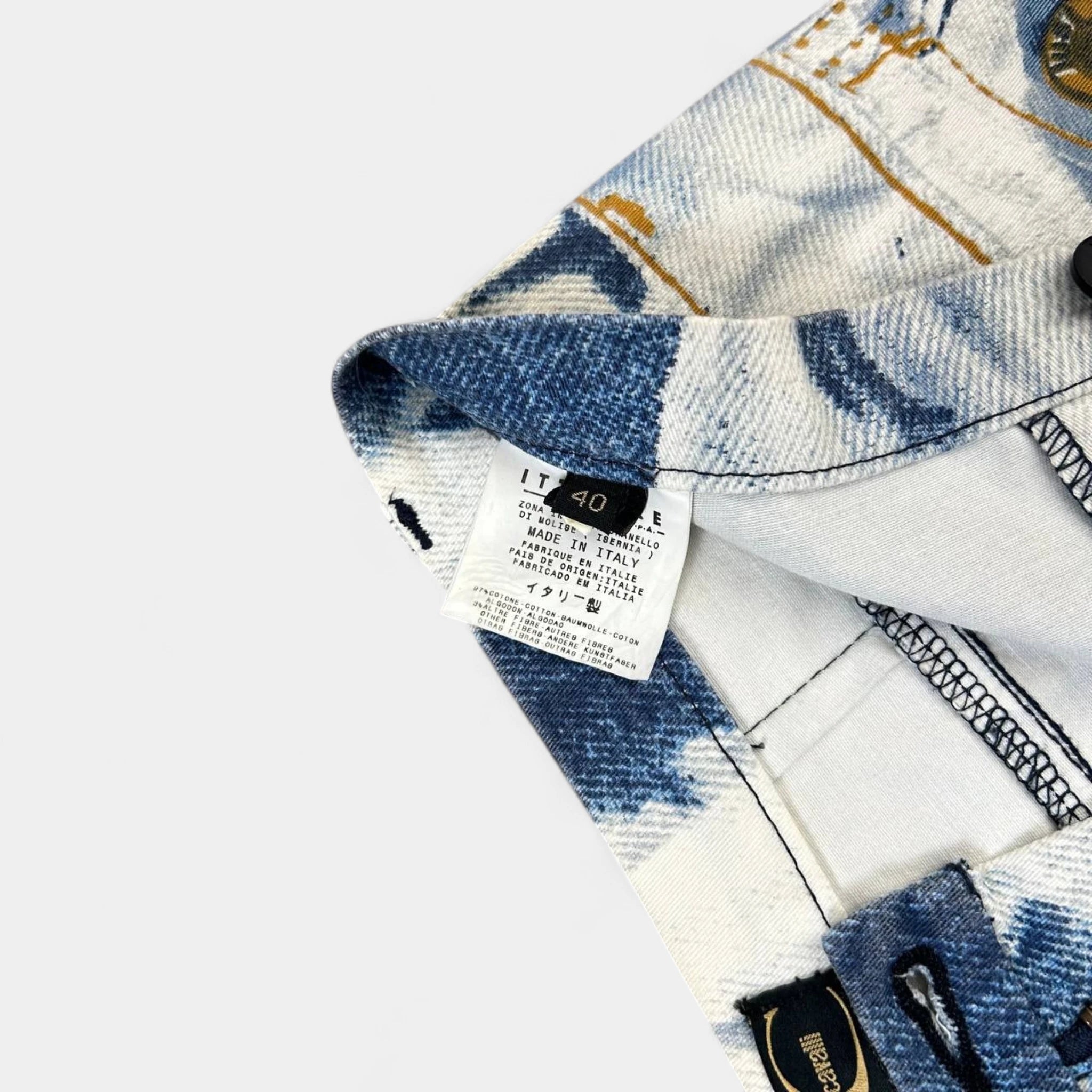 Just Cavalli Denim on Denim Printed Jeans