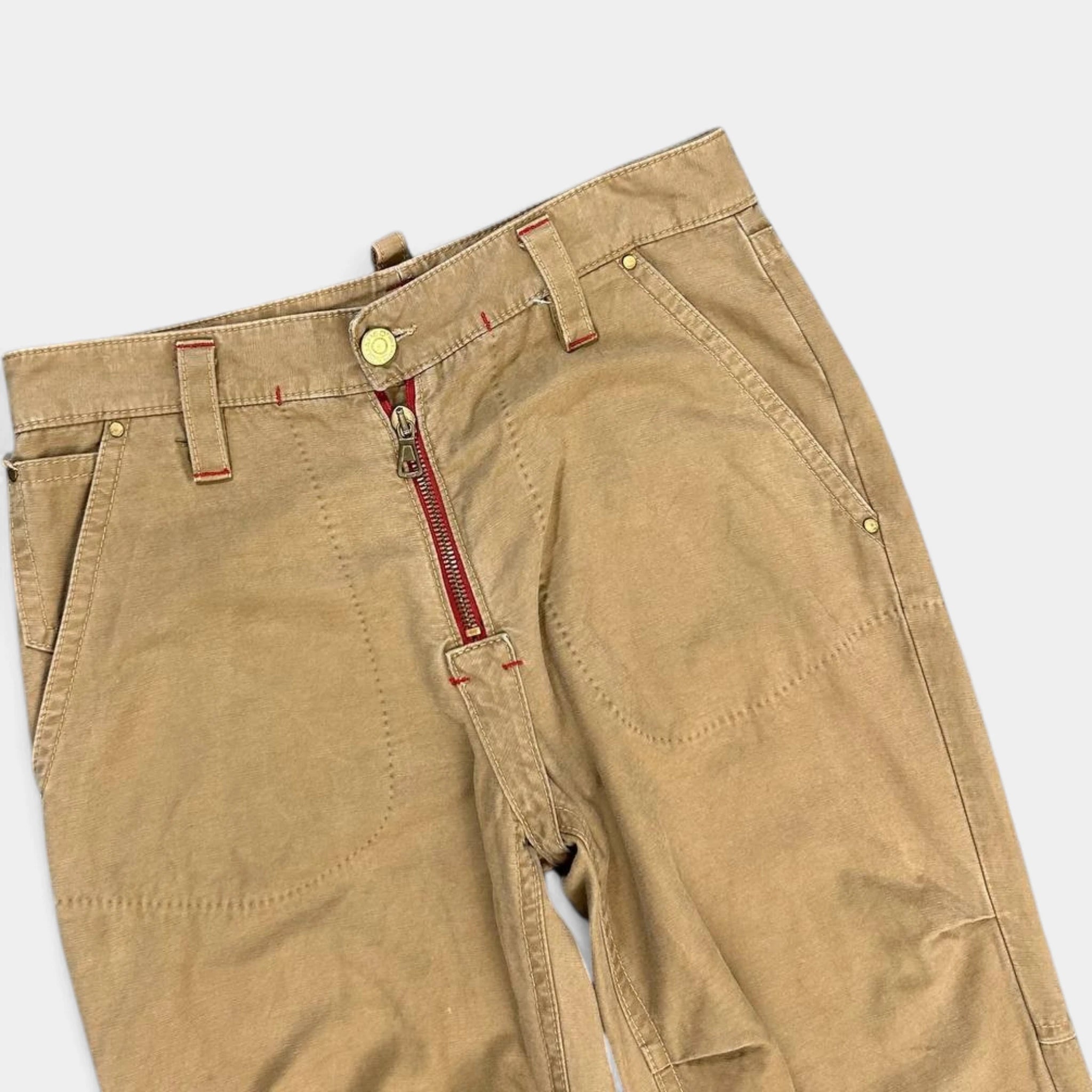 Dsquared2 AC/DC 2000s Beige Pants