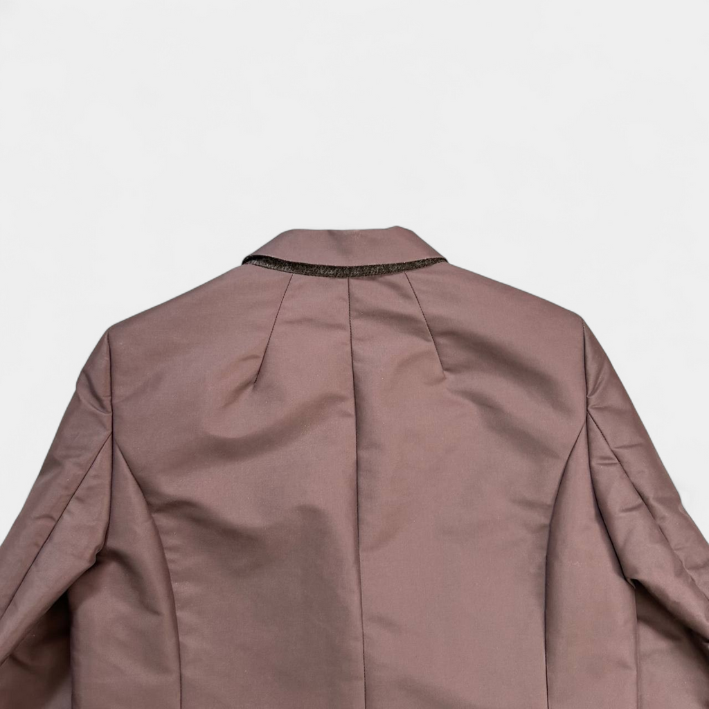 Rick Owens Sysiphus FW18 Nylon Burgundy Blazer