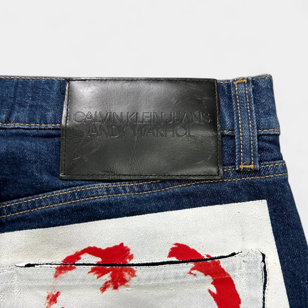 Calvin Klein Andy Warhol Straight Cut Blue Jeans