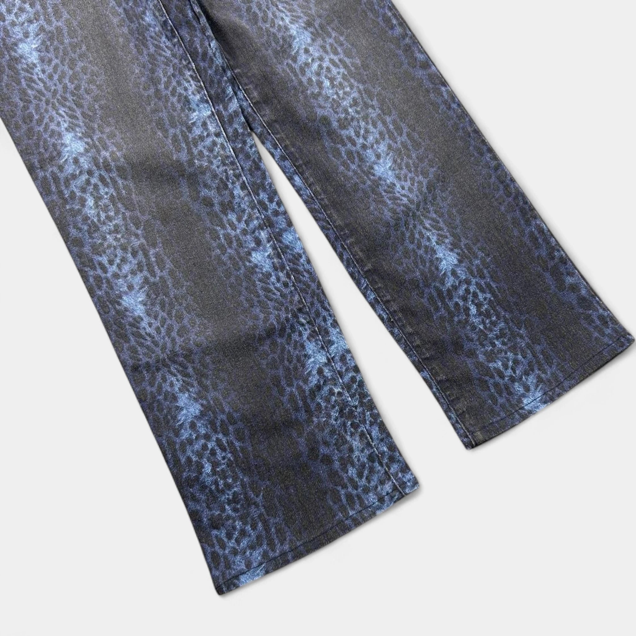 Just Cavalli Dark Blue Leopard Pants