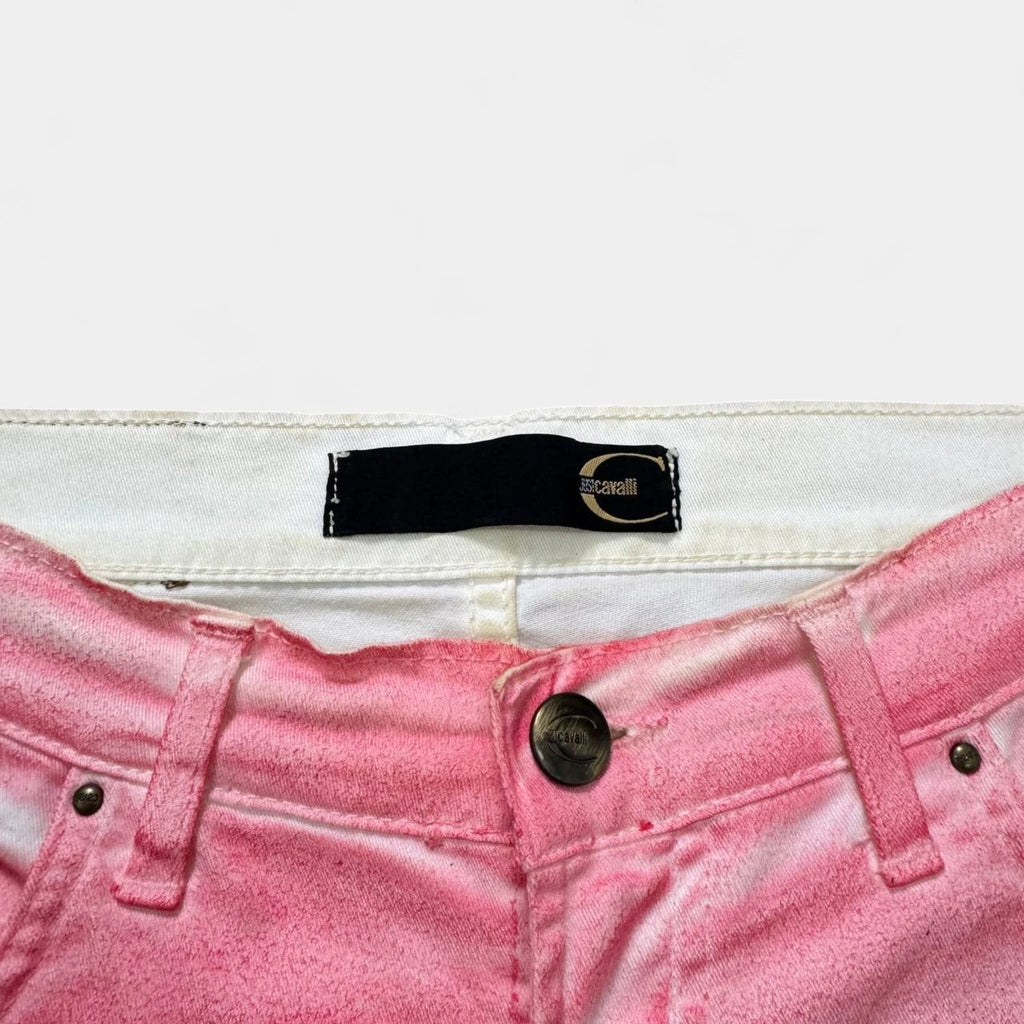 Just Cavalli Bubblegum Pink Bootcut Flare Pants
