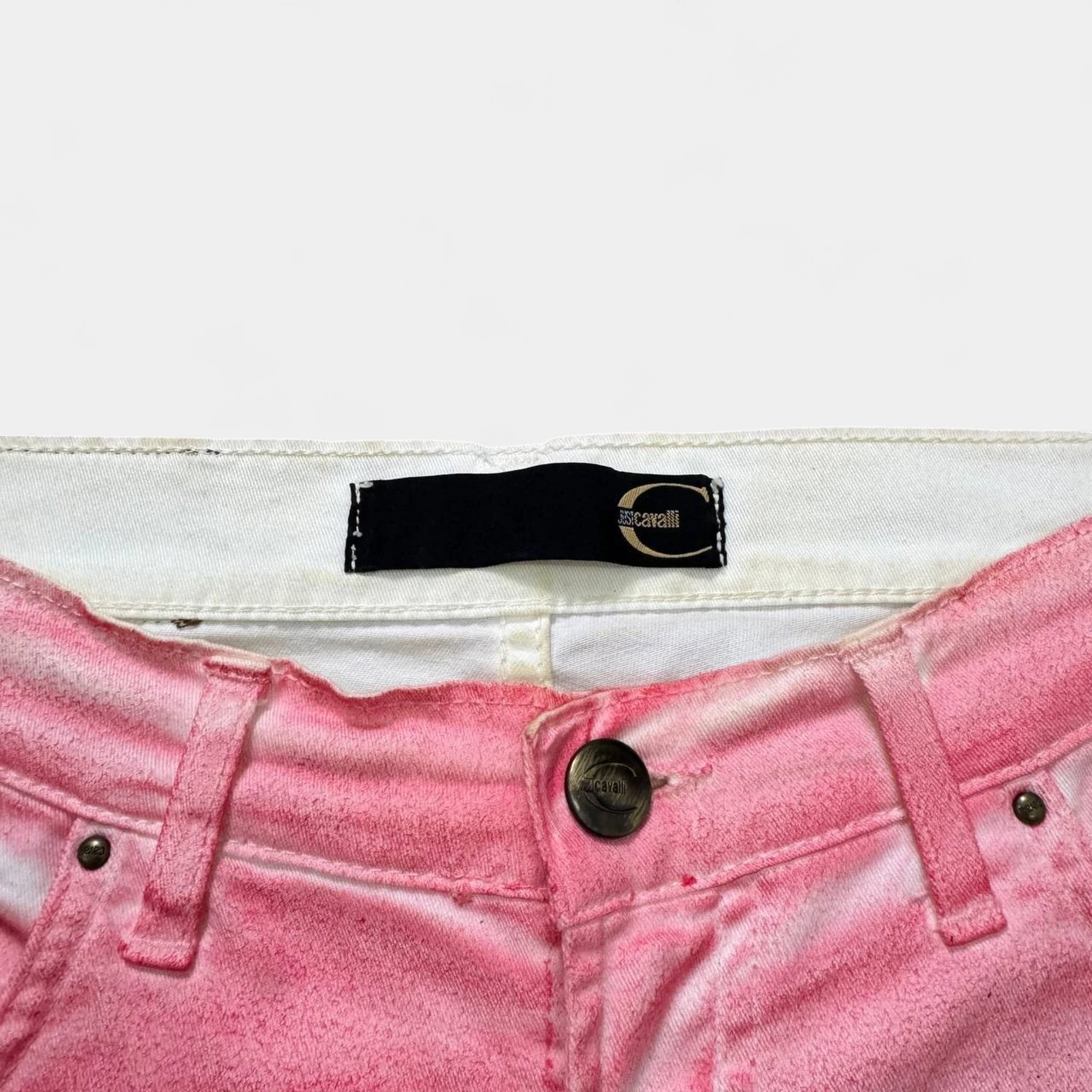 Just Cavalli Bubblegum Pink Bootcut Flare Pants
