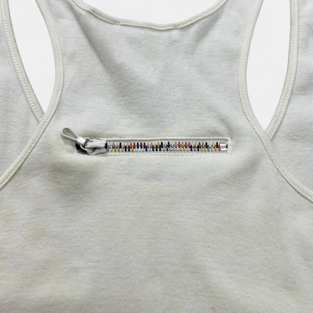 Chloé SS01 by Stella McCartney "Valentine" Zipper Tank Top