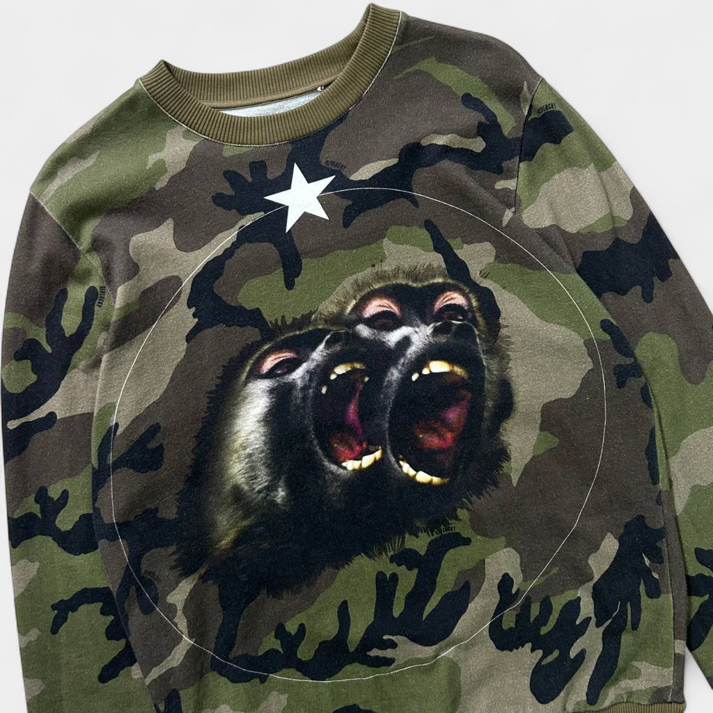 Givenchy Monkey Camo Crewneck