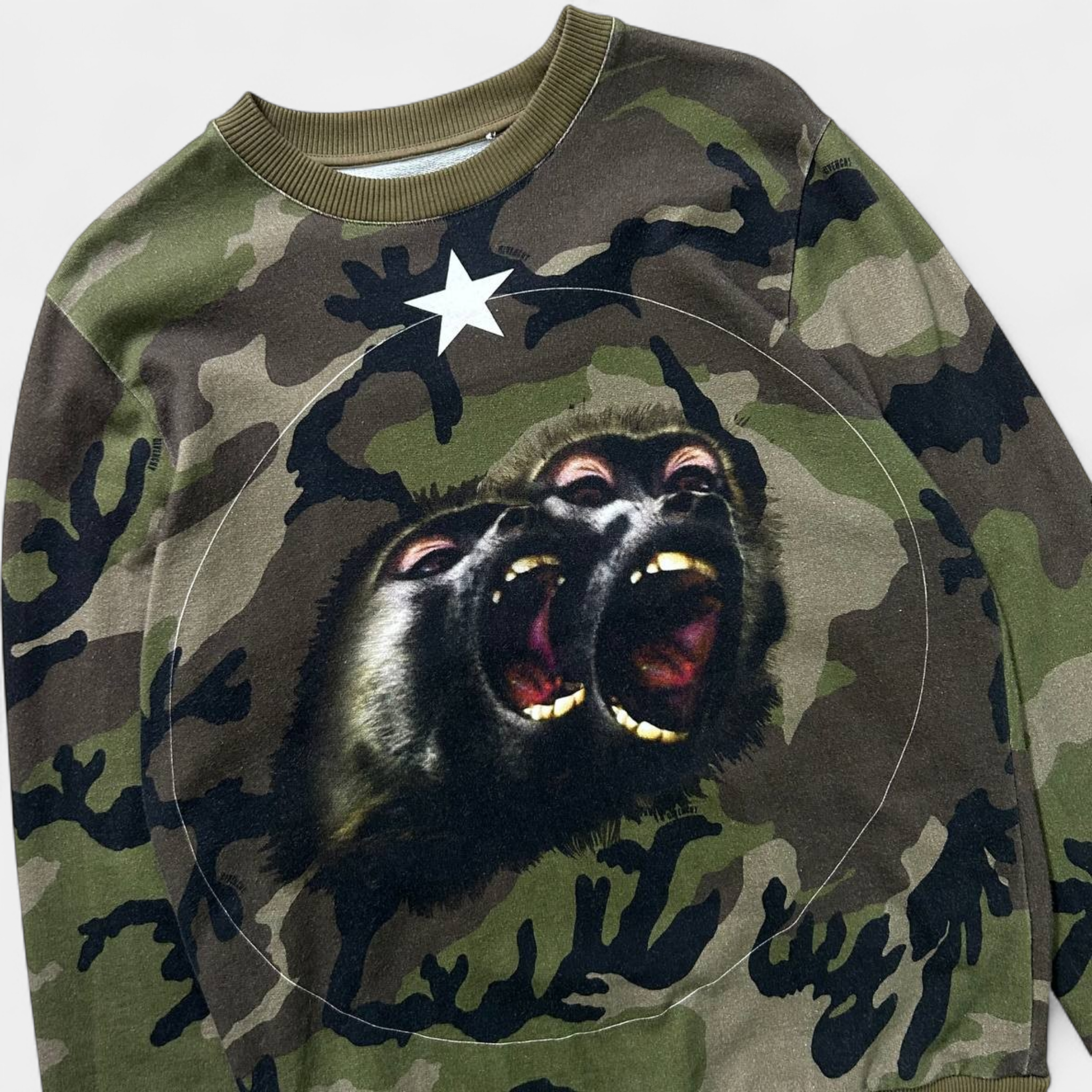 Givenchy Monkey Camo Crewneck