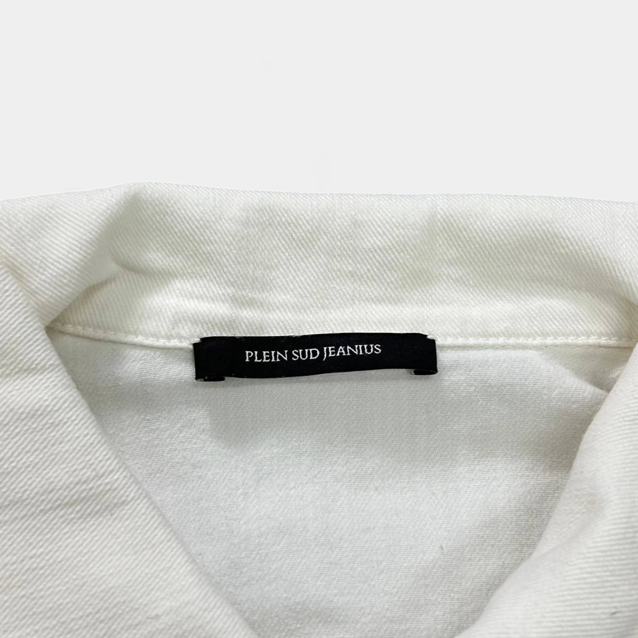 Plein Sud 2000's White Denim Jacket