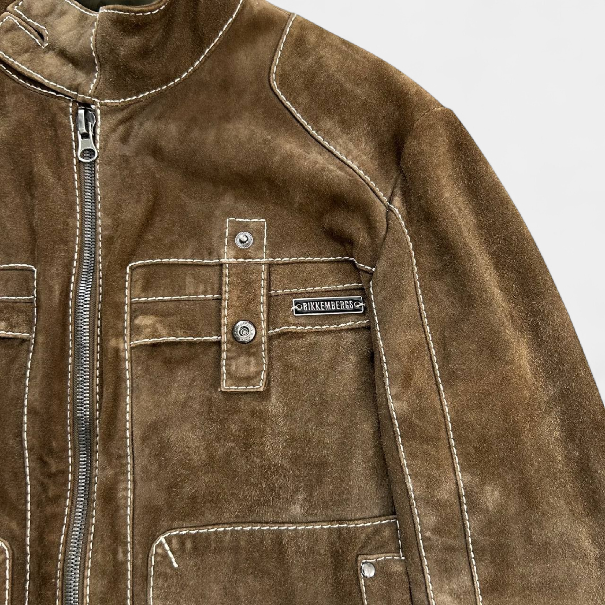 Dirk Bikkembergs Brown Suede Bondage Jacket