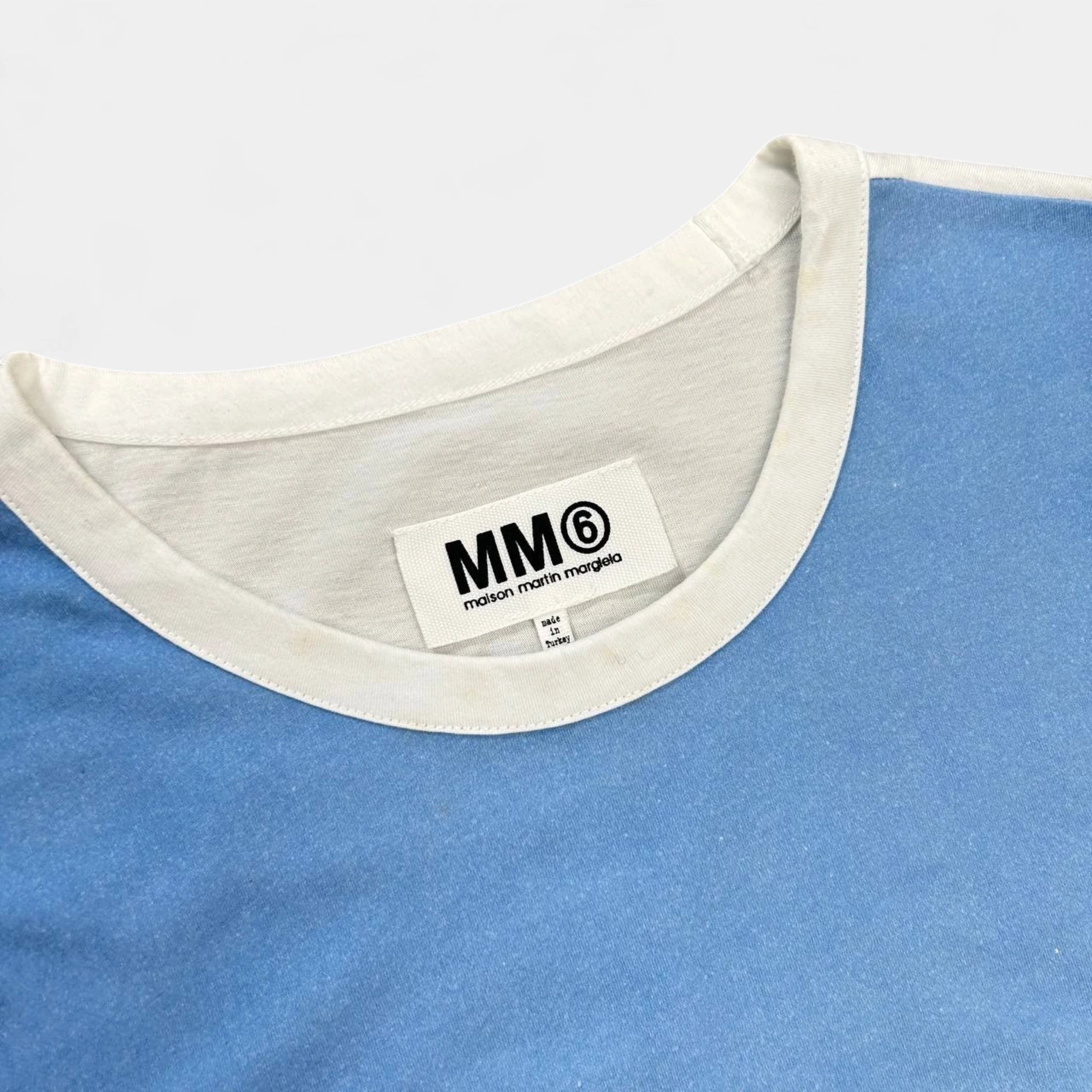 Margiela MM6 Long Sleeveless Paris White T-Shirt