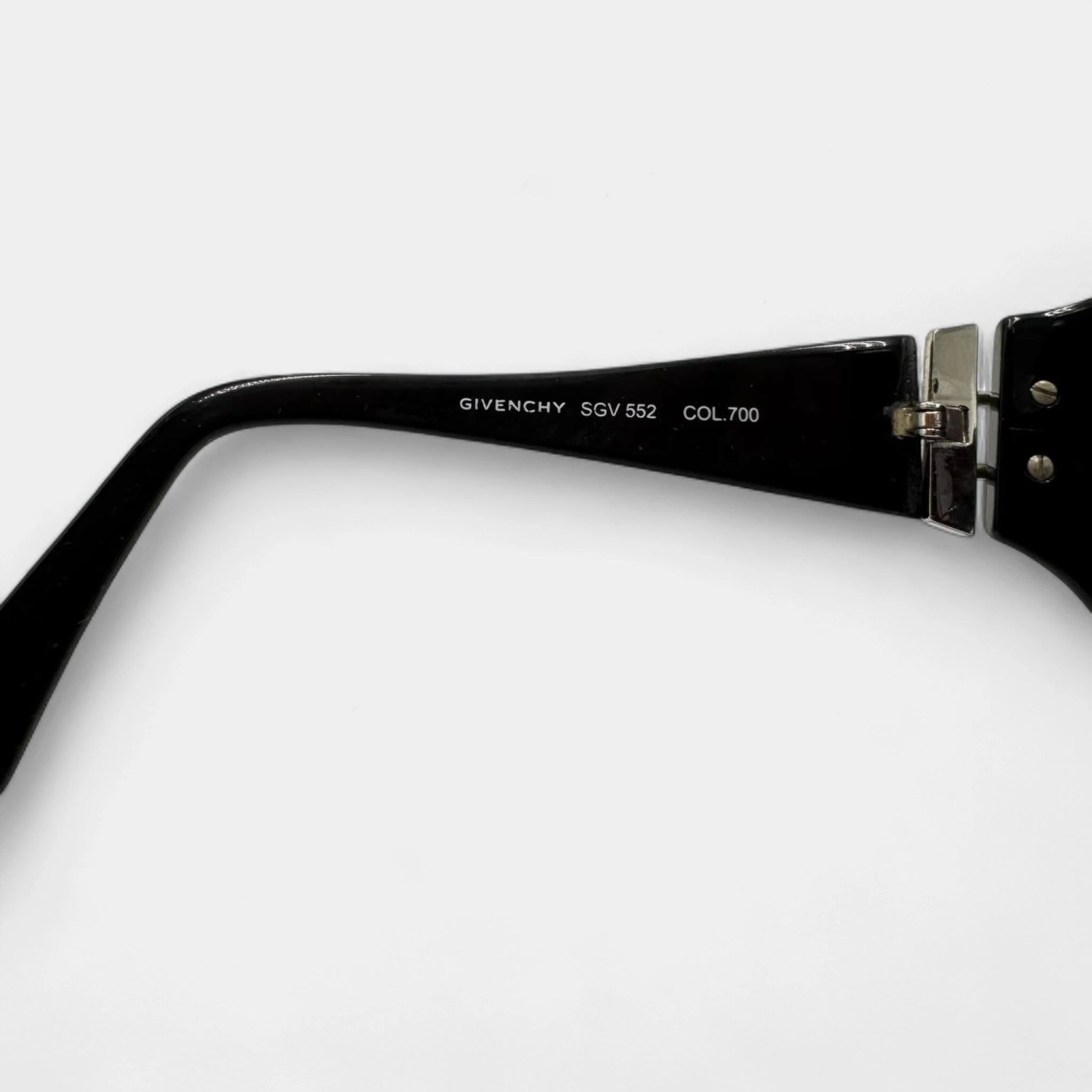 Givenchy 2000s Piercing-Detail Black Sunglasses