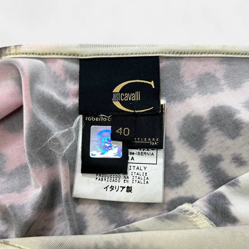 Just Cavalli 2005 Mixed Leopard Print Dress
